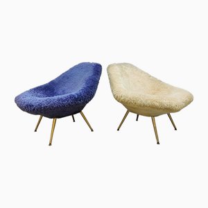 Vintage Swedish Chairs by Eva Arne Dahlén, 1960s, Set of 2