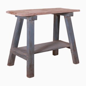 English Trestle Table in Pine, 1890s