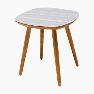 Mid-Century Czechoslovakian Stool in Formica and Wood, 1960s