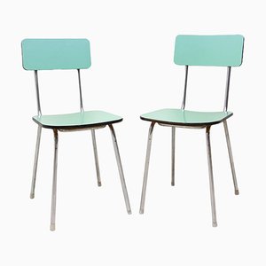 Czechoslovak Cafe Chairs in Formica, 1960s, Set of 2