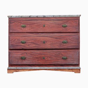 19th Century Swedish Hand Painted Chest of Drawers
