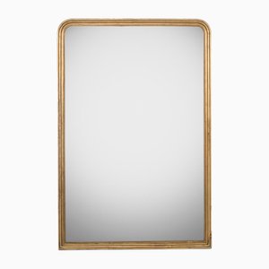 19th Century Louis Philippe Gold Gilt Mirror with Subtle Frame, 1890s