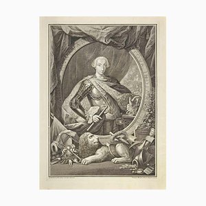 Filippo Morghen, Charles III, King of Spain, Etching, 18th Century