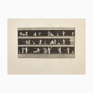 Filippo Morghen, Festival of Bacchus Bacchanalia, Radierung, 18. Jh.