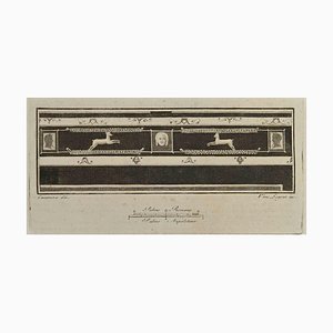 Vincenzo Segoni, Ornamental Pompeian Style, Etching, 18th Century