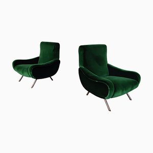 Mid-Century Modern Lady Chairs by Marco Zanuso for Arflex, 1950s, Set of 2