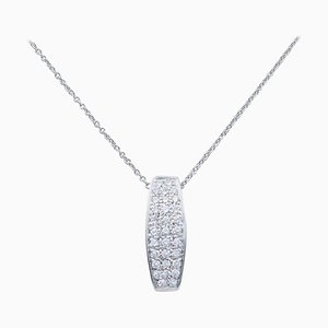 18 Karat White Gold Pendant Necklace with Diamonds