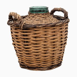 Vase with Wicker Basket, 1960s