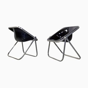 Italian Modern Plona Folding Chairs by Giancarlo Piretti for Anonima Castelli, 1970s, Set of 2