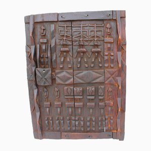 Handgeschnitzte Holzplatte des Dogon-Stammes, Mali