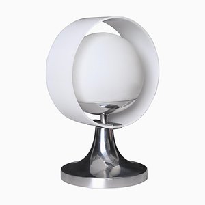 Lámpara de mesa Capri Mid-Century de vidrio acrílico y vidrio opalino de Stilux Milano, años 60