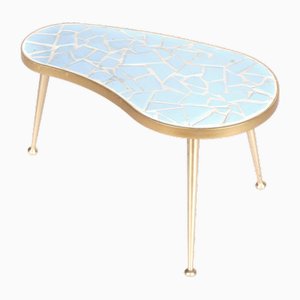 Table d'Appoint en Fonte avec Mosaïque Bleu Clair