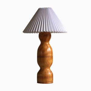 Scandinavian Modern Sculptural Table Lamp in Organic Wood, 1960s