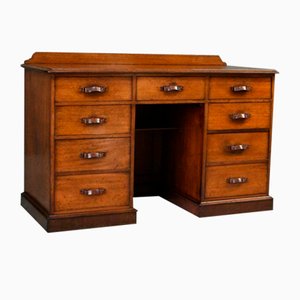 Vintage Brown Mahogany Desk
