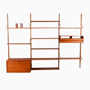 Danish Modern Wall Unit in Teak by Poul Cadovius for Cado, 1960s