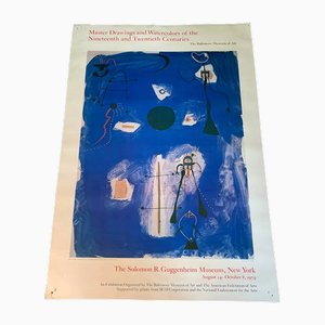 Poster vintage del Museo Joan Mirò, 1979
