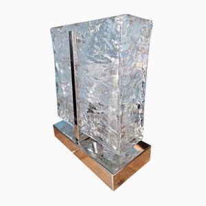 Lampada da tavolo in vetro di Murano attribuita a Mazzega, Italia, anni '70