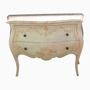 Louis XV Hand-Painted & Lacquered Commode, 1990s