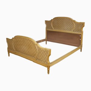 Lacquered Italian Bed in Louis XVI Style, 1950