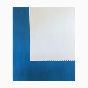 Benna Chu (Meylan), Bleu, 1976, Huile sur Toile