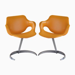 Scimitar Armchairs by Boris Tabacoff for Modern Modular Furniture, 1960s, Set of 2