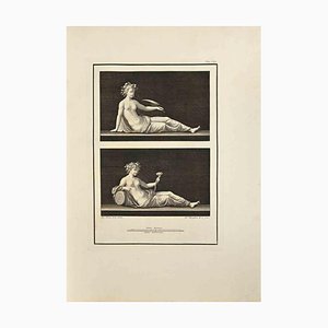 Filippo Morghen, Allegoria dell'Autunno con Bacchante, Acquaforte, XVIII secolo