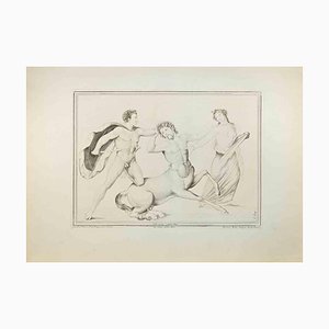 Nicola Billy, Eracle in lotta con il centauro, Acquaforte, XVIII secolo