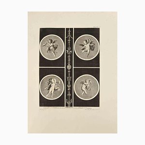 Nicola Billy, Amor in Vier Jahreszeiten, Radierung, 18. Jh.