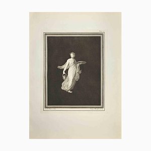 Filippo Morghen, Cernophores Tänzerin mit Korb, Platte, Radierung, 18. Jh.
