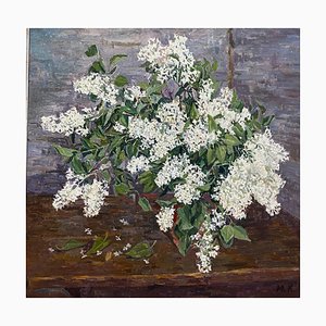 Maya Kopitzeva, White Lilac, 1996, Oil