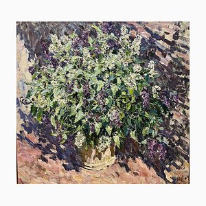 Georgij Moroz, Lilas Violet et Blanc, 2000, Huile