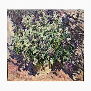 Georgij Moroz, Purple and White Lilac, 2000, Oil
