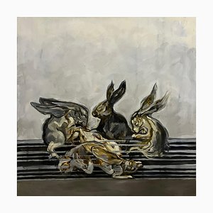 Salome Khubashvili, Ver la emoción, 2018, óleo sobre lienzo
