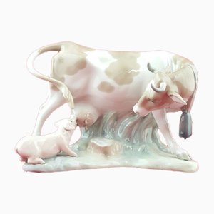 Kuh mit Schwein von Lladro, 1970er