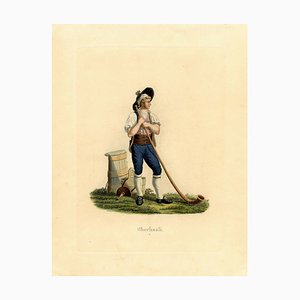 Gabriel Lory Fils, Oberhasli, Berne, Suisse, années 1820, aquatinte