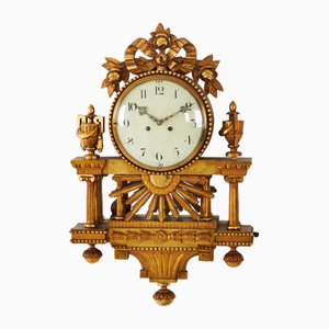 Carved Stockholm Wall Clock