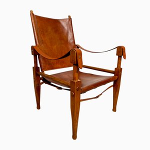 Safari Chair in Leather by Kaare Klint