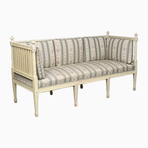 Gustavian Swedish Upholstered Kitchen Bench or Sofa