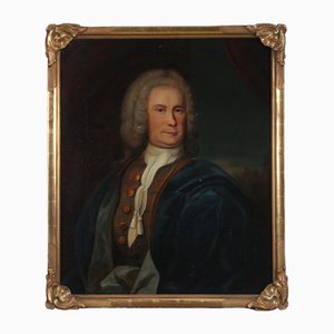 Portrait of a Gentleman, Oil on Canvas, 19th Century, Framed