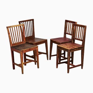 19th Century Leksand Chairs, Set of 4
