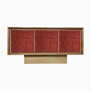 Rotes Samt Sideboard von Mascia Meccani für Meccani Design, 2023