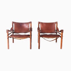 Mid-Century Modern Armchairs in Rosewood by Arne Norell, 1960, Set of 2