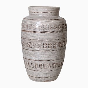 Grand Vase Craquelé en Céramique par Aldo Londi pour Bitossi, Italie, 1960s