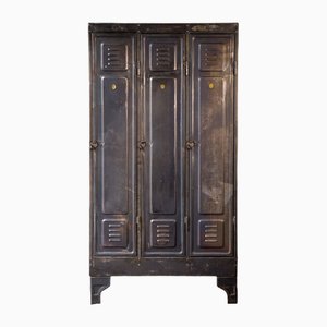 Vintage Cabinet in Brass and Metal, 1930s