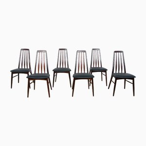 Model Eva Dining Chairs by Niels Koefoed for Koefoed Hornslet, 1960s, Set of 6