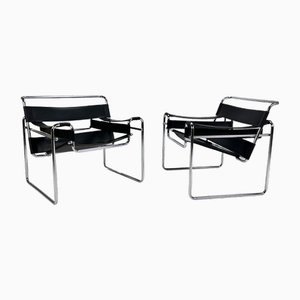 Wassily B3 Chairs by Marcel Breuer, 1980s, Set of 2
