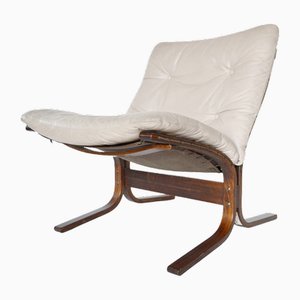 Chaise Siesta Vintage en Cuir par Ingmar Relling pour Westnofa, 1960s