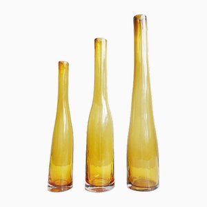 Botellas de vidrio de Villeroy & Boch, años 90. Juego de 3