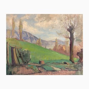 Pierre-Eugène Vibert, Landschaft, 1905, Öl auf Leinwand