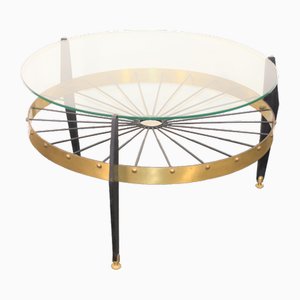 Table Basse Circulaire, Italie, 1950s